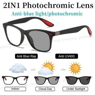Photochromic Chống Bức Xạ Kính Thời Trang Nam Nữ Blue Ray Chuyển Đổi Kính Mắt Có Thể Thay Thế Chống Ánh Sáng Xanh Kính Mắt