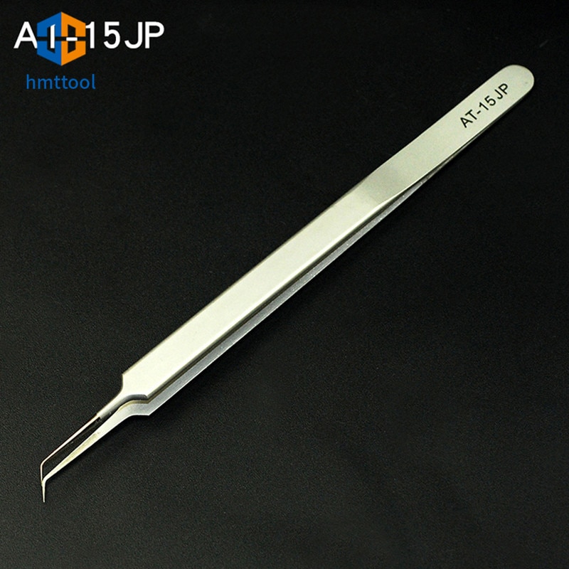 Thép không gỉ chính xác AT-11JP thẳng AT-15JP Bộ nhíp đường bay siêu mỏng cong cho dụng cụ sửa chữa điện thoại công nghiệp