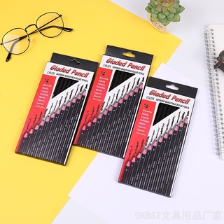 Set 12 Bút Chì 2H-8B Để Làm Bút Vẽ