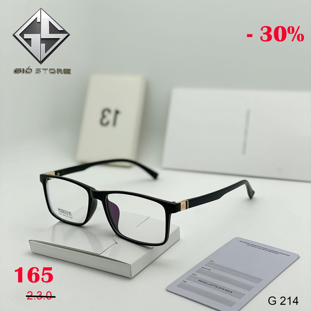 Gọng kính mắt kính nam nữ Gió Store G214 mắt vuông, mắt kính 0 độ có ...