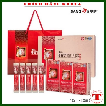 Nước hồng sâm Sanga hàn quốc, hộp 30 gói - Nước uống hồng sâm Korean Red Ginseng Drink tranglinh