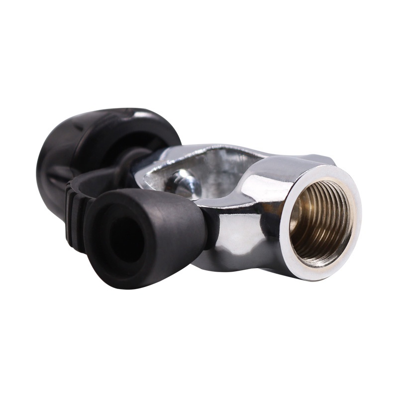 Mới 300Bar 4500Psi DIN sang Yoke Bộ Điều Chỉnh Bộ Chuyển Đổi Lặn Biển Van Đổ Áp Lực Cao Trạm Din Có Nắp Bụi