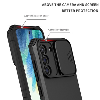 Ốp Điện Thoại Siêu Mỏng Chống Sốc Có Thanh Trượt Bảo Vệ Camera Cho Samsung Galaxy S21 FE S20 FE S21 S30 Plus Ultra