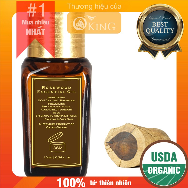 Tinh dầu Gỗ Hồng nguyên chất (Rosewood) 10ml | Oking Việt Nam
