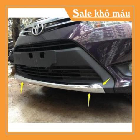 Ốp mui cản trước xe Toyota Vios 2014-2017 mạ crom cao cấp