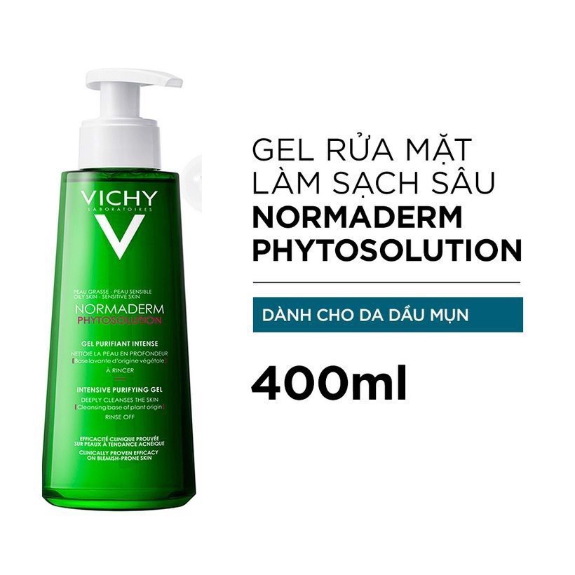 Ảnh Sữa Rửa Mặt Cho Da Dầu Mụn VICHY Normaderm 400ml 2