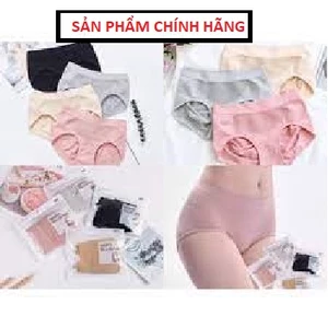 Quần Lót Nữ Kháng Khuẩn Nhật Bản Cao Cấp Thông Hơi Nâng Mông Cạp Thấp Có Túi Zip