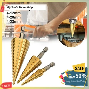 Mũi khoan đa năng mũi phủ titan cỡ 4-12/20/32mm tiện dụng