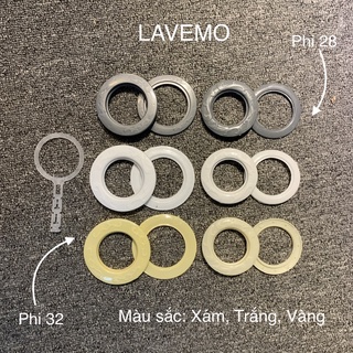 Set 10 Khoen Ore Rèm Vải LAVEMO Vòng Ốp Nhựa Chống Bung K01