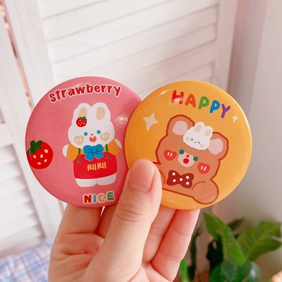 Gương Mini Cao Cấp 1 Mặt Bỏ Túi Tiện Lợi Hoạ Tiết Dễ Thương (có lựa mẫu)