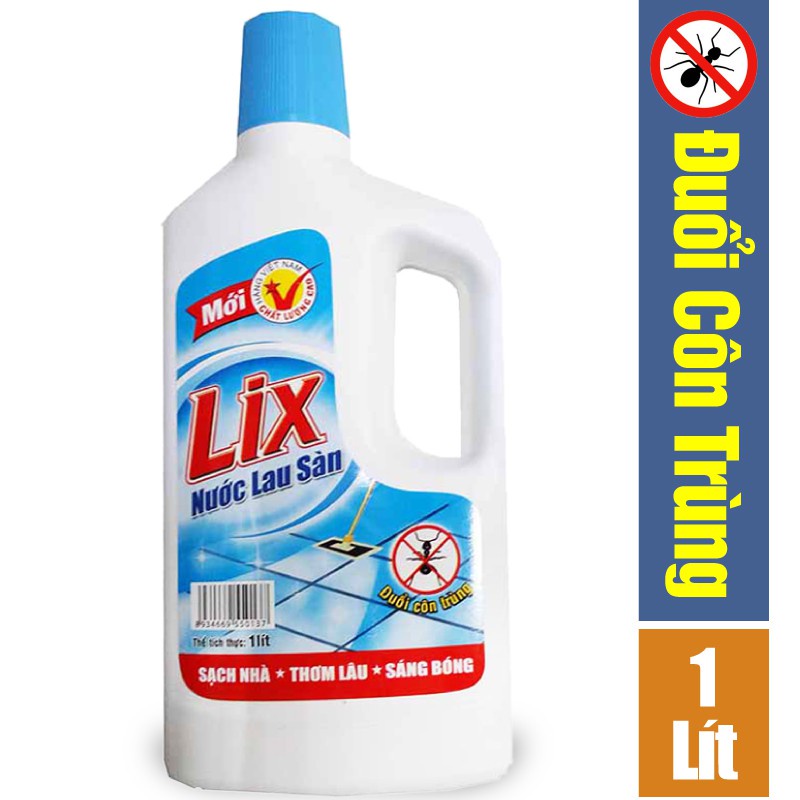 Ảnh Nước lau sàn LIX đuổi côn trùng Chai 1L LD115 nước lau sàn sạch nhà thơm lâu sáng bóng an toàn ngát hương thơm 3
