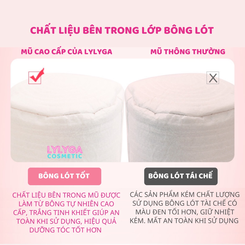 Mũ ủ tóc hấp tóc nhiệt tại nhà, nón kích nhiệt chống nước an toàn 2 cấp độ Tăng hiệu quả kem ủ tóc keratin collagen DC12 | BigBuy360 - bigbuy360.vn