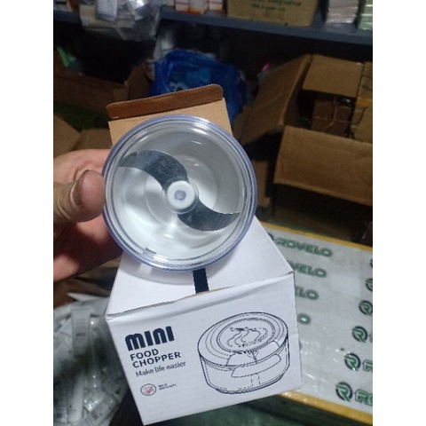 Dụng cụ xay tỏi ớt cầm tay  thế hệ mới, may tỏi ớt kéo tay Mini mẫu mới đa năng