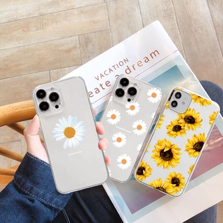 Ốp Họa Tiết Daisies Màu Vàng Cho iPhone 17 16 15 14 13 12 11 Pro Promax 14Plus mini X XS XR XSMAX 6 6s 6plus / 6splus 7 8 SE2020 7plus / 8Plus Vỏ Mềm Trong Suốt QMGT