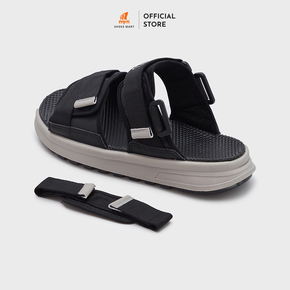 Mô tả Sandal 2 quai ZX 2822 Black Grey bản to có thể tháo quai hậu đế Phylong EVA 3.5cm cá tính - 5