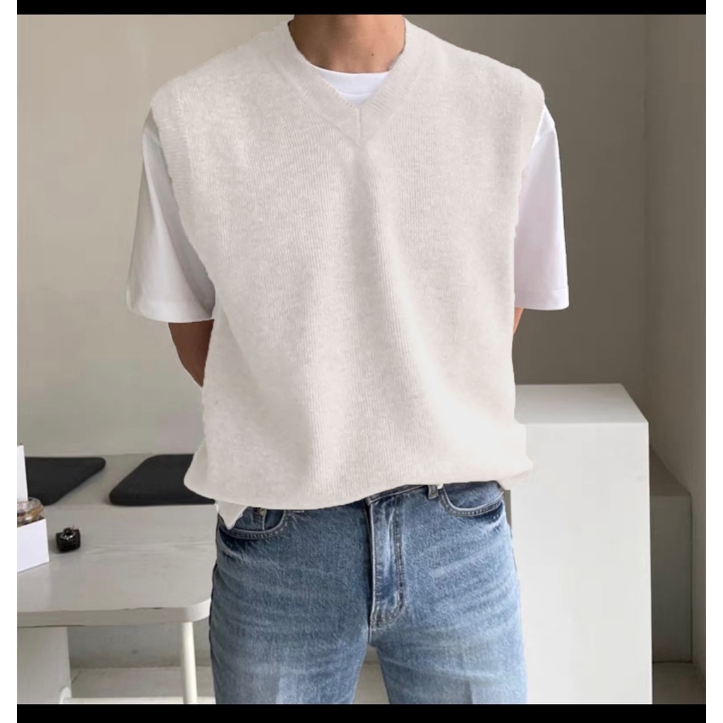 Áo thun Tanktop GILE WOOL sọc len CVC - Giá sỉ Ubisex