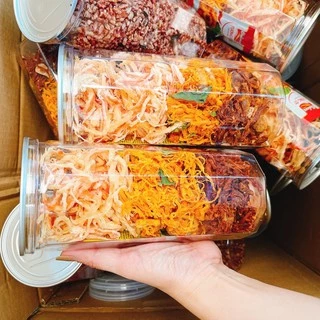 Khô 3 Vị Mix hộp 300gr : KHÔ GÀ + KHÔ HEO + MỰC SỢI HẤP DỪA đo ăn văt ngon rẻ sài gòn │ Gia Lai market