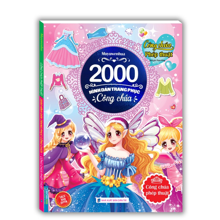 Ảnh Sách - 2000 hình dán trang phục công chúa - Công chúa phép thuật 1