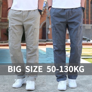 Quần Cotton Mỏng Plus Size Có Túi Cho Nam