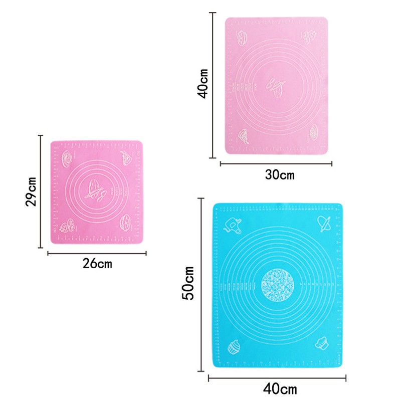 Thảm nhào bột làm bánh bằng silicon chống dính tiện lợi