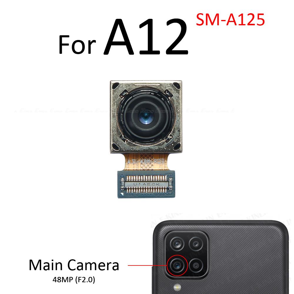 Mặt Trước Selfie Mặt Sau Chính Telephoto Macro Độ Sâu Siêu Rộng Camera Dành Cho Samsung Galaxy A12 A22 4G 5G A125 A225 A226 Cáp Mềm Thay Thế Các Bộ Phận
