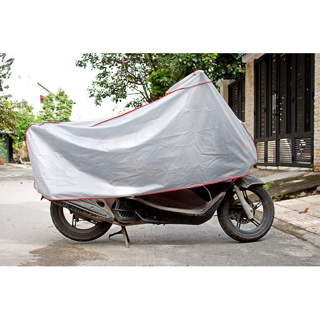 Bạt trùm xe máy KAW, áo che nắng mưa xe máy tấm phủ che nắng - Bạt phủ xe máy đa năng siêu bền bảo hành lỗi 1 đổi 1
