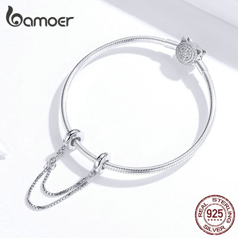 Hạt Trang Sức Bamoer SCC1419 Bạc 925 Làm Vòng Đeo Tay Xinh Xắn