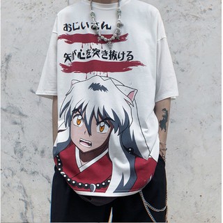 ÁO thun in hình Anime Nhật Bản Lnuyasha  Casual
