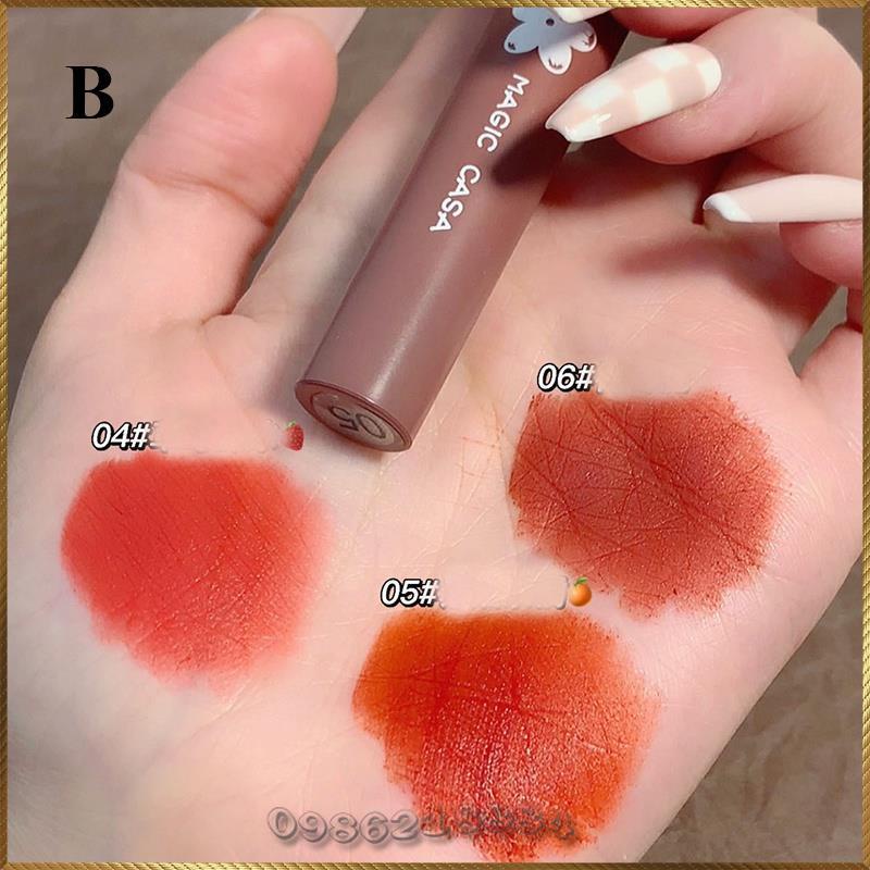 Bộ 3 cây son kem lì Magic Casa Kapok Mousse Lip Glaze Set G4932