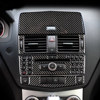 Sợi Carbon Cho Xe Mercedes Benz C Class W204 Xe Bên Trong Cần Số Điều Hòa Không Khí CD Bảng Đọc Sách Bao Viền Xe Miếng Dán