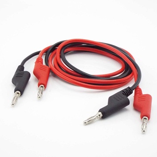 Đầu thử 1M 10A 4mm Đầu đôi Chuối sang Chuối Cắm Điện Kép Dây kiểm tra 4mm cho vạn năng 17VN1