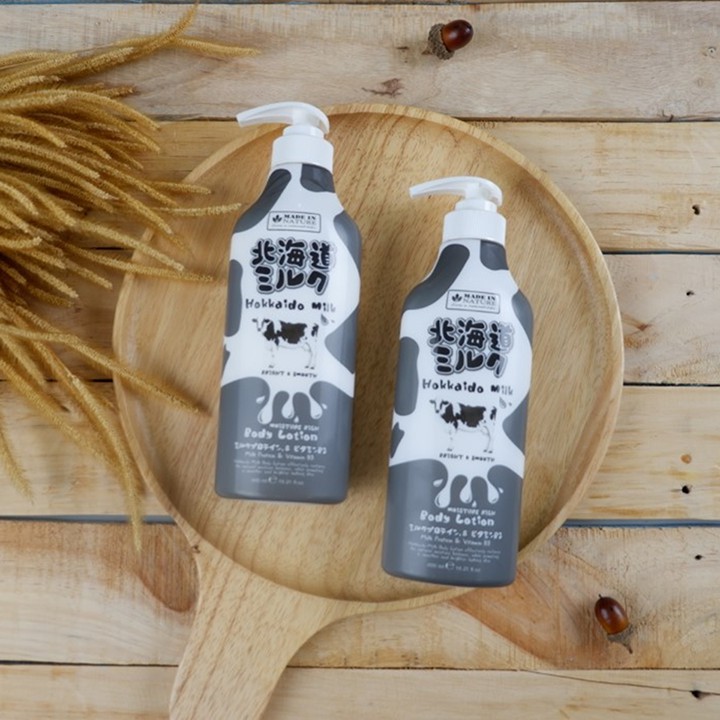 Ảnh Dưỡng thể dưỡng ẩm mịn da Made In Nature Hokkaido Milk Moisture Rich Body Lotion 450ml 3