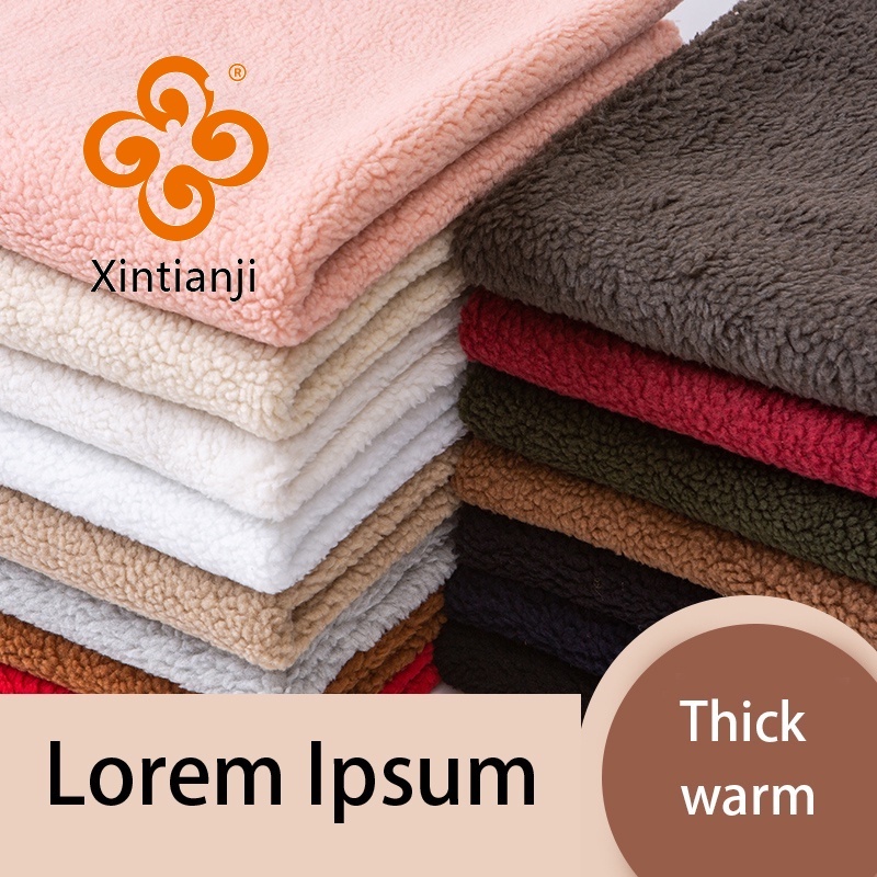 Thịt Cừu Vải Lông Cừu San Hô DIY Vải Lót Ấm Áp Vải Cho Búp Bê Flannel Cừu Nhung Vải May 50x160cm TJ10433