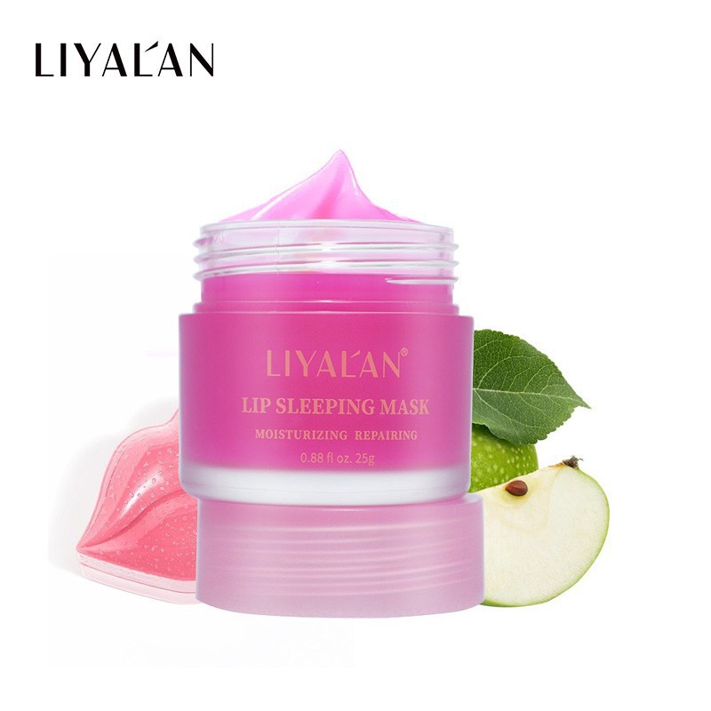 Ảnh Mặt nạ ngủ môi LIYALAN dưỡng ẩm tái tạo làn da hiệu quả chuyên dụng 25g 1