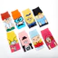 PS1 SpongeBob Tất Một Đấm Nam Ống Cotton Tất Nam Nữ Châu Âu Và Mỹ Thể Thao Giải Trí Thẳng Hoạt Hình