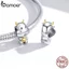 Hạt Trang Sức Gắn Vòng Đeo Tay Bamoer Scc1709 Làm Bằng Bạc 925 Thật Họa Tiết Chú Bò Diy