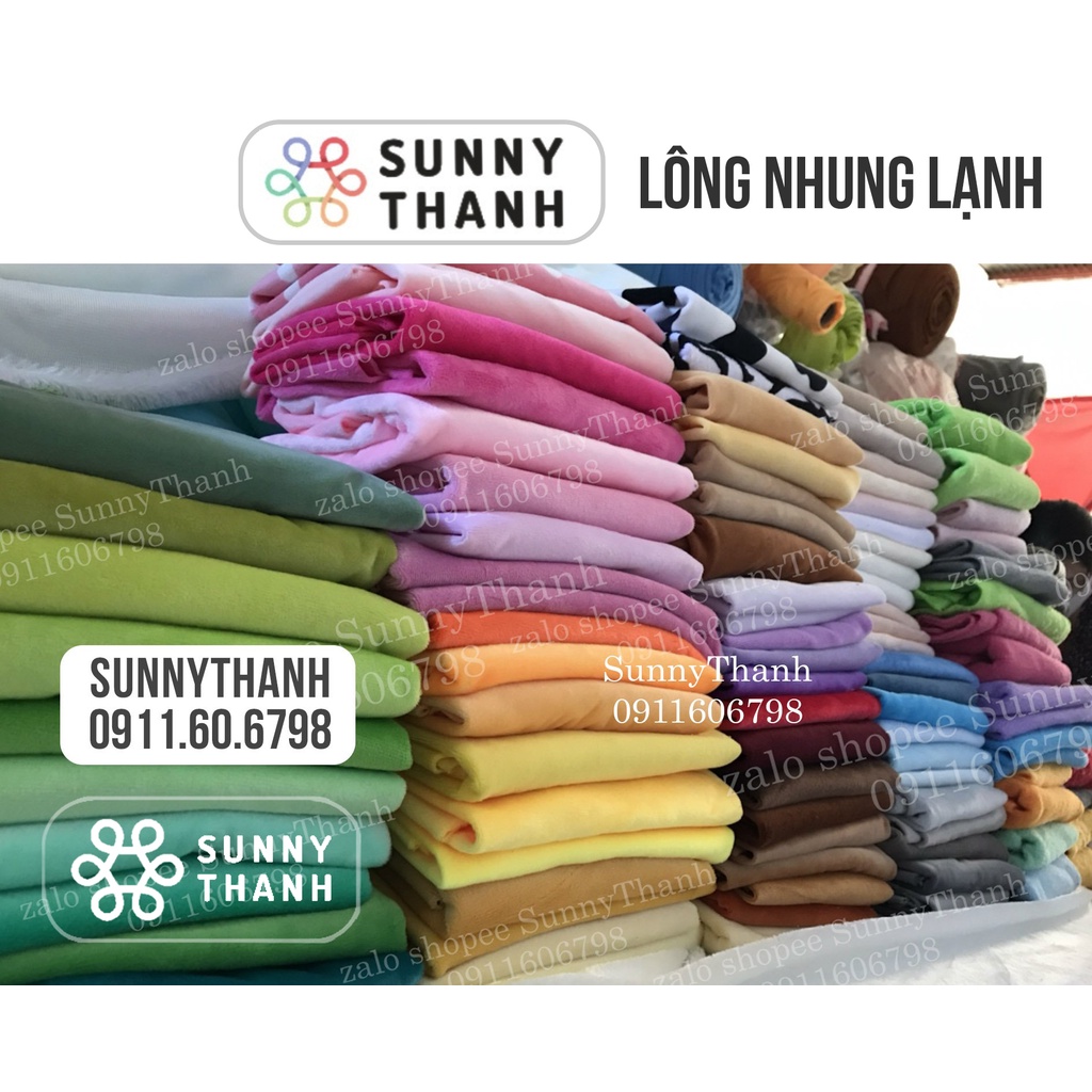 Sale Nhanh 65k 1mx1m55 Chuẩn đẹp Vải Lông Nhung Cao Cấp Sunnythanh Vải