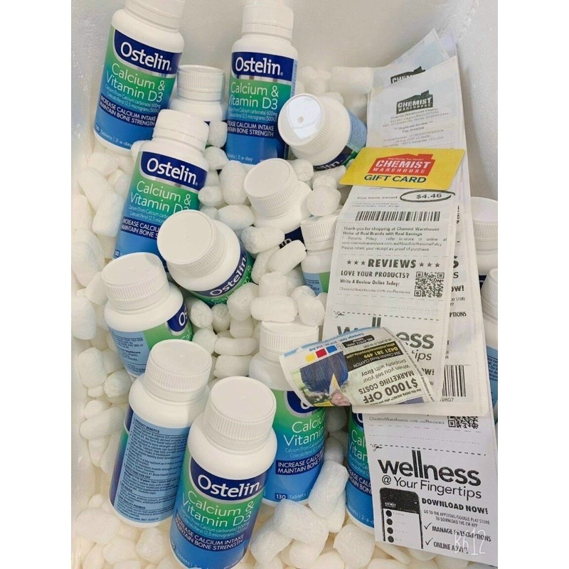 [Date mới] Canxi bầu (130 Viên - 300 viên) Ostelin Calcium & Vitamin d3 bổ sung Canxi, D3 cho bà bầu,sau sinh,trung niên