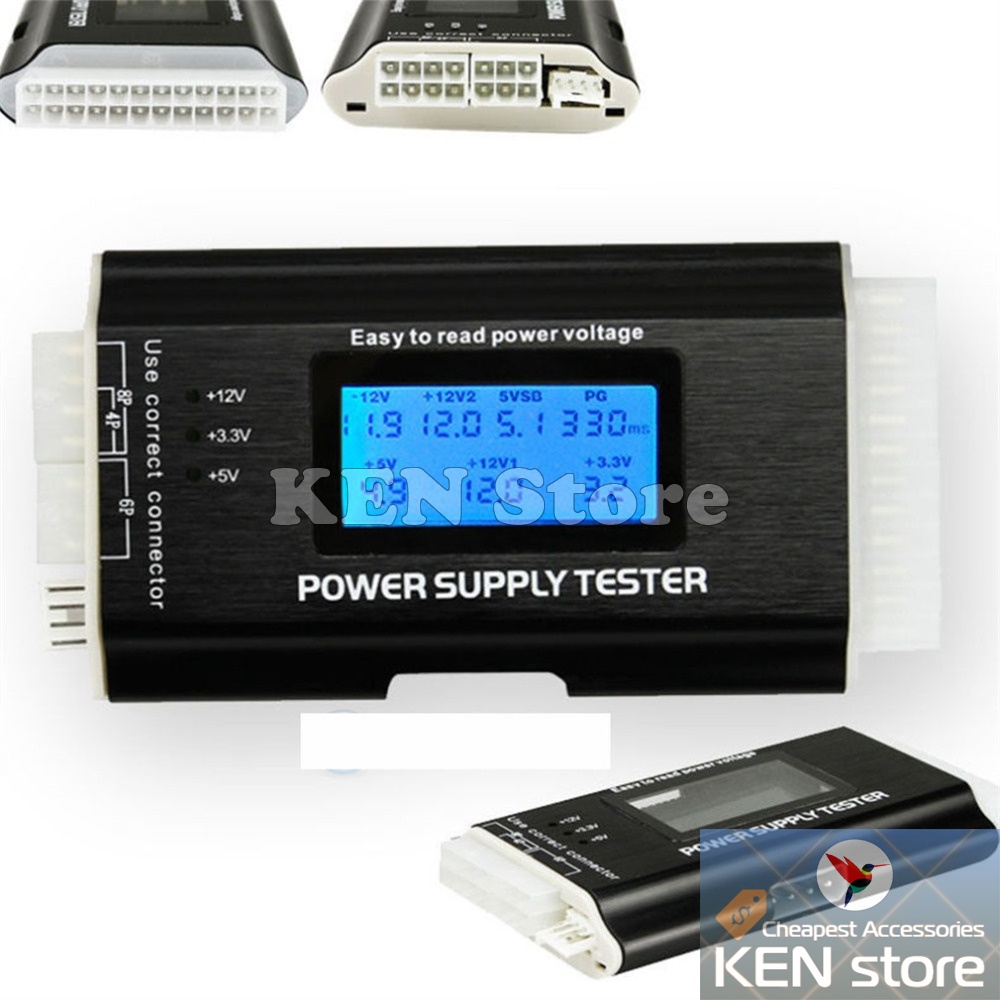 Thiết bị PSU tester chuyên kiểm tra nguồn máy tính có màn hình led ...