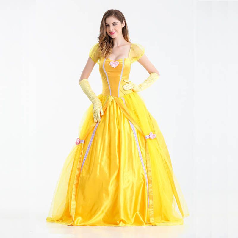 Người Lớn Mới Người Đẹp Và Quái Vật Belle Công Chúa Halloween Trang Phục Hóa Trang Cosplay Lạ Mắt Người Lớn Halloween Đảng Nhập Vai Chơi