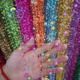 Gói 5m Dây Chuỗi Ngọc Hạt Trai Trang Trí Hoa Cưới Cho Cô Dâu, Trang Trí Tiệc Cưới - Bi & Bin Handmade Shop