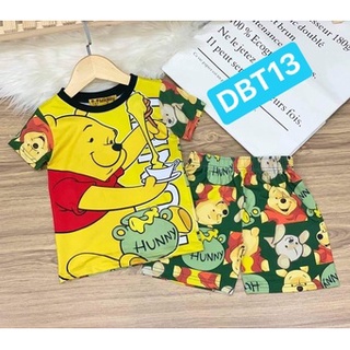 [7-11kg] set đồ bộ đùi bé trai chất thun lạnh in 3D hoạt hình
