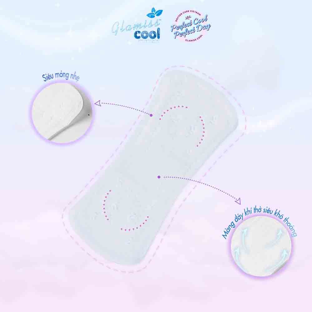 Ảnh Combo 2 gói băng vệ sinh thảo dược Glamiss Cool hàng ngày 15.5 cm siêu thấm hút 2