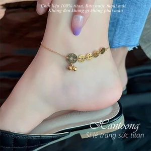 Lắc chân bằng chất liệu titan không gỉ thiết kế phong cách cổ điển sang trong dành cho nữ