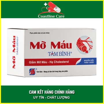 Mỡ Máu Tâm Bình Hộp 60 Viên - Hỗ Trợ Giảm Mỡ Máu - Coastlinecare Pharmacy