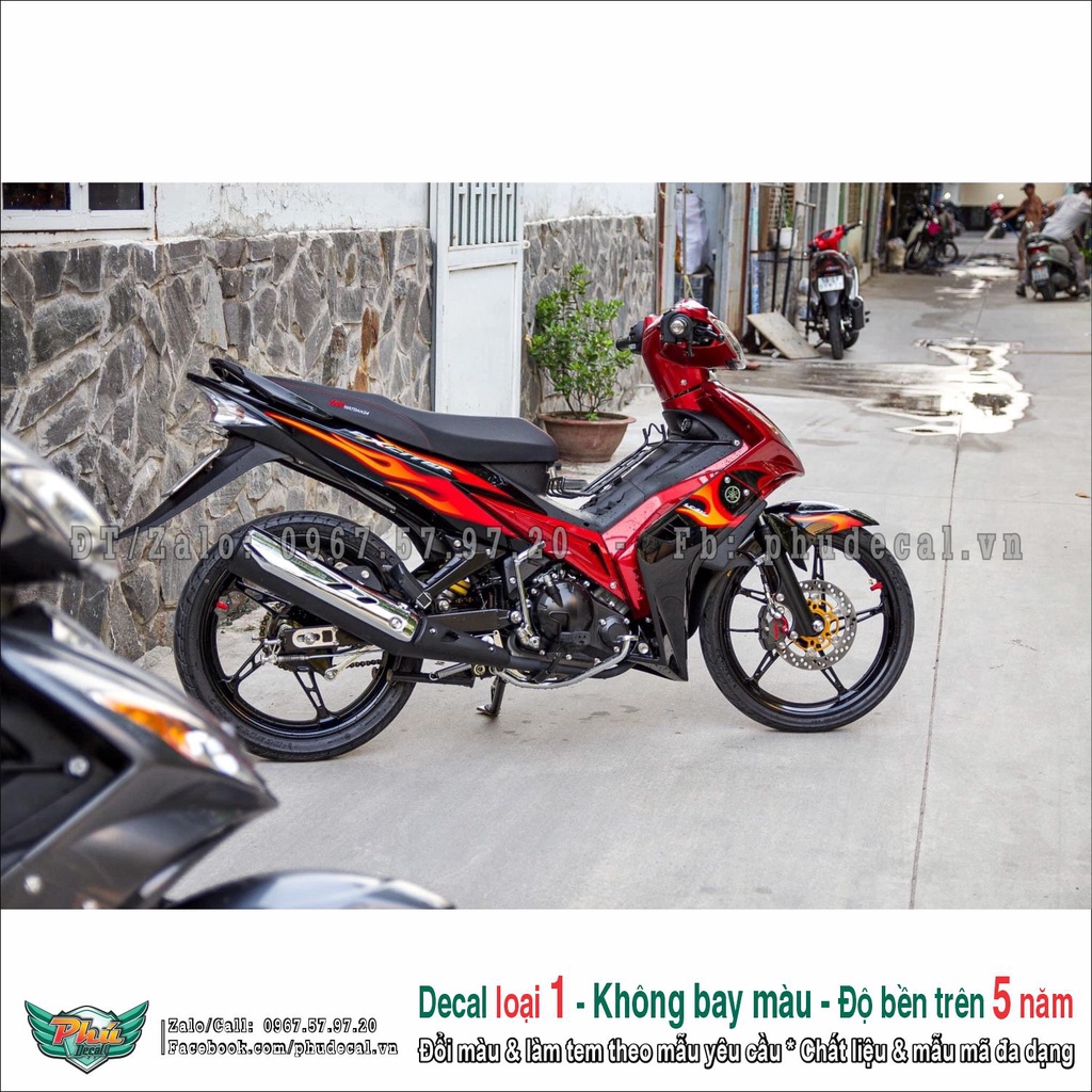 Tem rời Ex 2006-2010 đỏ đen lửa , (2) | Shopee Việt Nam