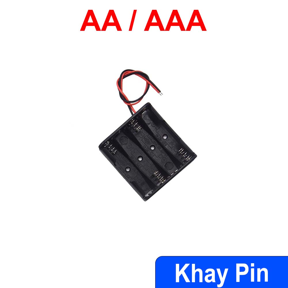 Hộp Đế lắp pin 2 3 4 cho pin tiểu AA 2A pin đũa AAA 3A khay pin nối ...