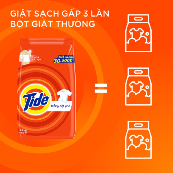 Mô tả Bột giặt TIDE Hương Downy Quần Áo Trắng Sáng Túi 3.6KG/3.8KG - 2