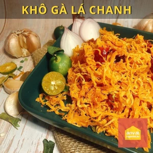 500g KHÔ GÀ LÁ CHANH XÉ SỢI LOẠI 1 ĐẬM VỊ THƠM NGON