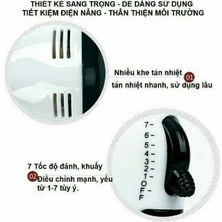 (XẢ LỖ ) Máy đánh trứng 7 tốc độ làm bánh siêu ngon